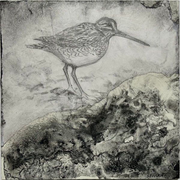 Snipe Hunt Mixed Media Painting - Sold
