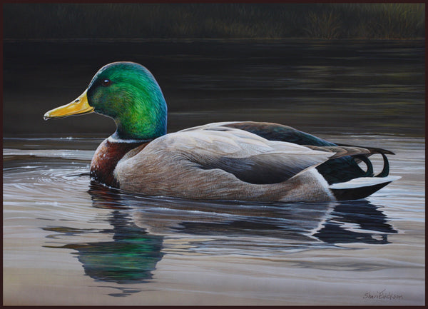 Mallard Drake Enamel Mug