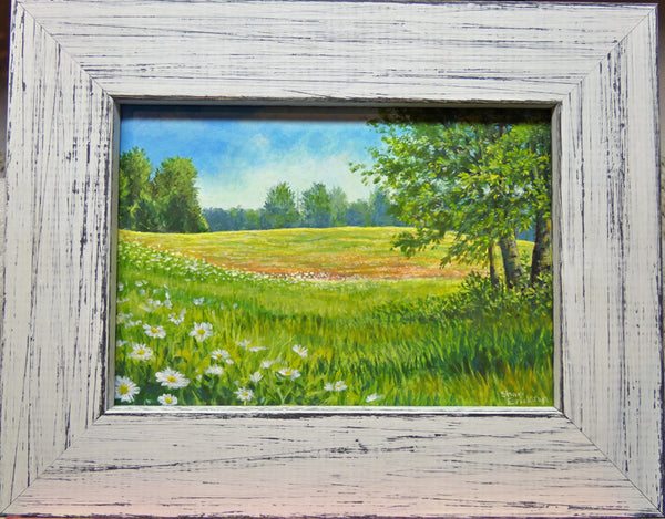 Daisy Parade Acrylic Painting