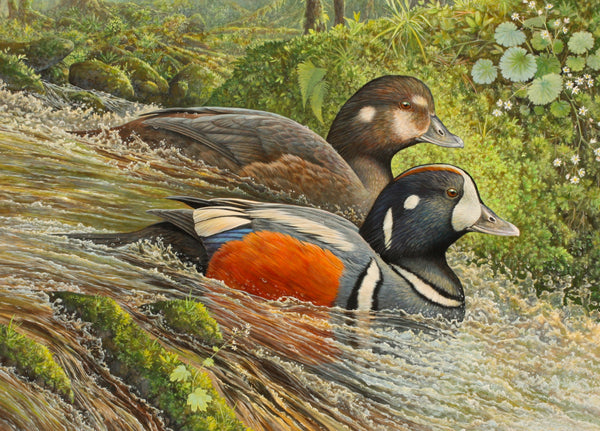 River Run Acrylic Painting