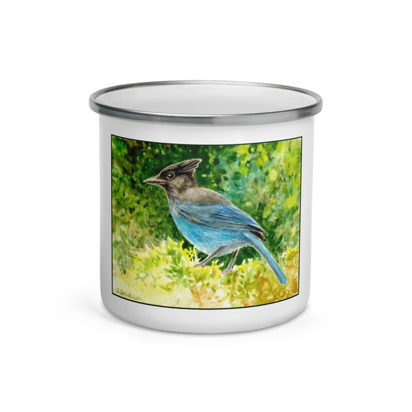 Steller's Jay Enamel Mug
