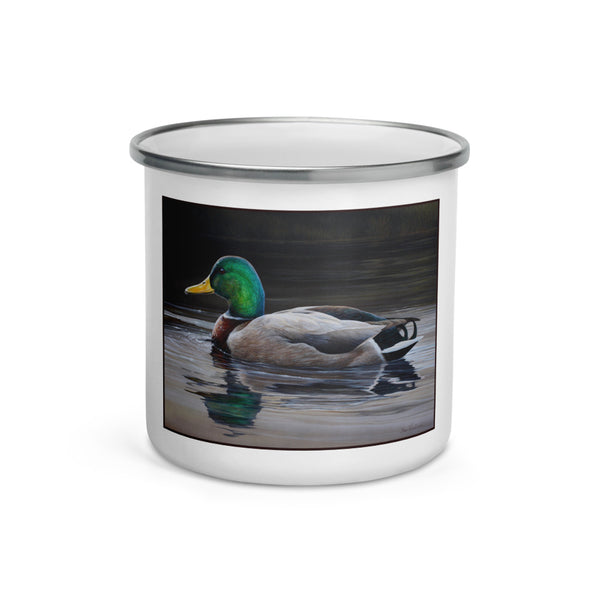 Mallard Drake Enamel Mug