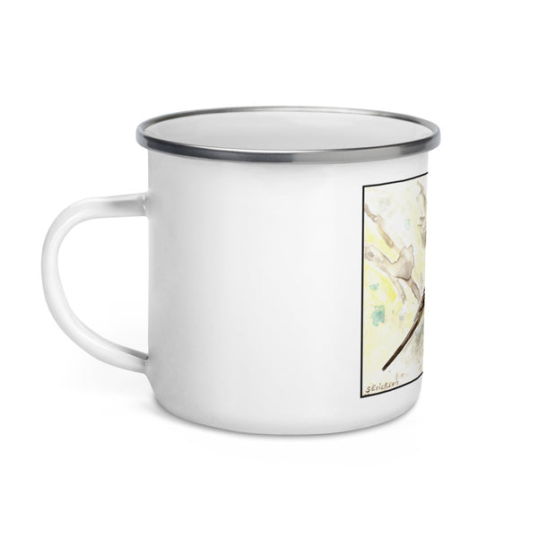 Black Headed Grosbeak Enamel Mug