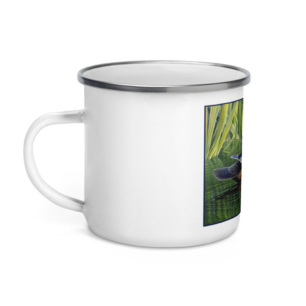 Watercolors Wood Duck Enamel Mug