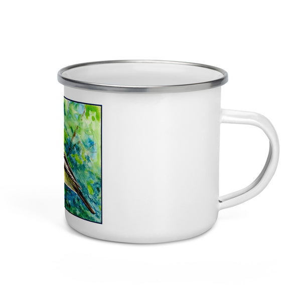 Goldfinch Enamel Mug
