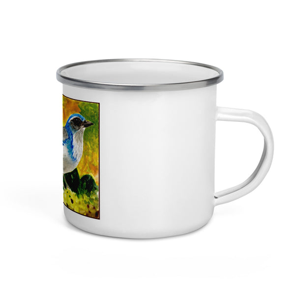 Scrub Jay Enamel Mug