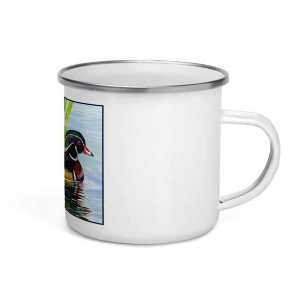 Watercolors Wood Duck Enamel Mug
