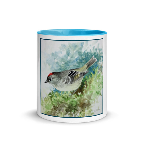 Ruby Crowned Kinglet Ceramic Mug