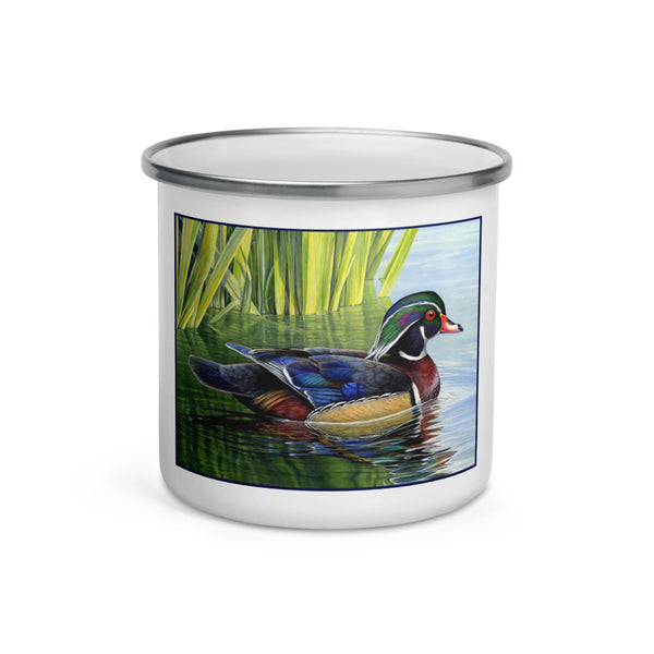 Watercolors Wood Duck Enamel Mug