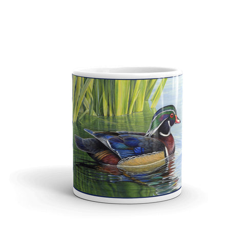 Watercolors Wood Duck mug